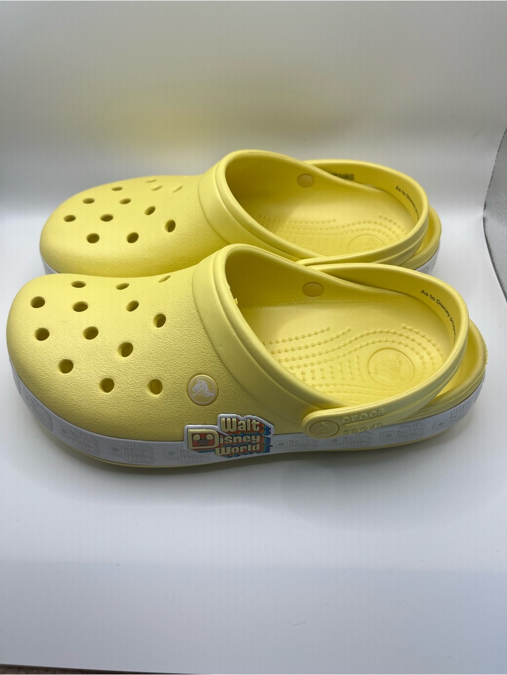 CROCS Classic Clog in Yellow with Walt Disney World Charm